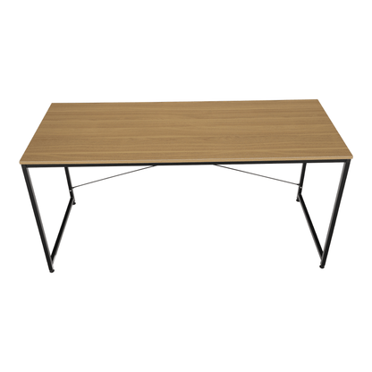 Birou, stejar / negru, 150x60 cm, MELLORA