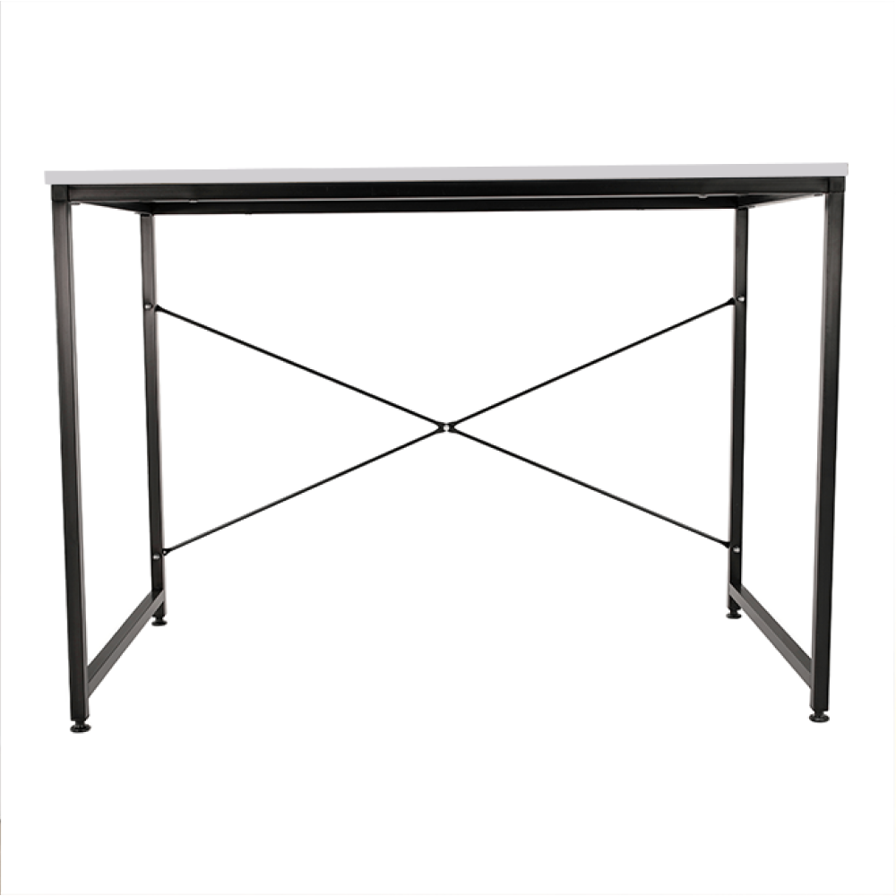 Birou, alb/negru, 120x60 cm, MELLORA