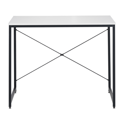 Birou, alb/negru, 90x60 cm, MELLORA