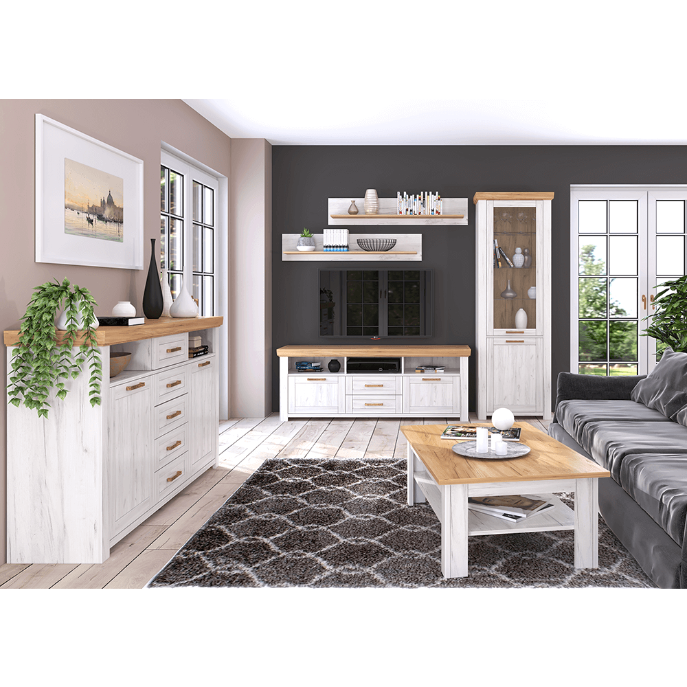 Scrin J, stejar craft auriu / stejar craft alb, SUDBURY