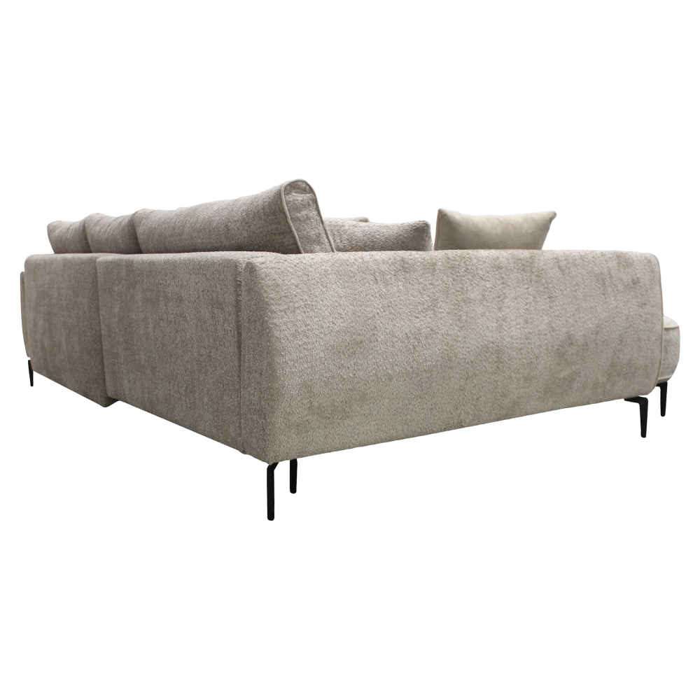 Set canapea, gri-bej Taupe, pe stânga, MURIEL ROH