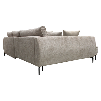 Set canapea, gri-bej Taupe, pe stânga, MURIEL ROH