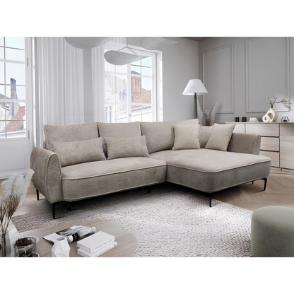Set canapea, gri-bej Taupe, pe dreapta, MURIEL ROH