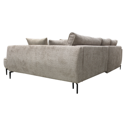 Set canapea, gri-bej Taupe, pe dreapta, MURIEL ROH