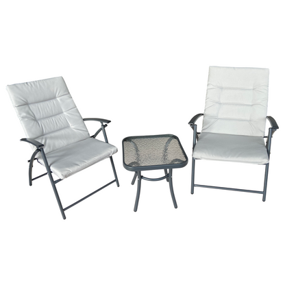 Set grădină 1+2, gri / gri închis, MUSON