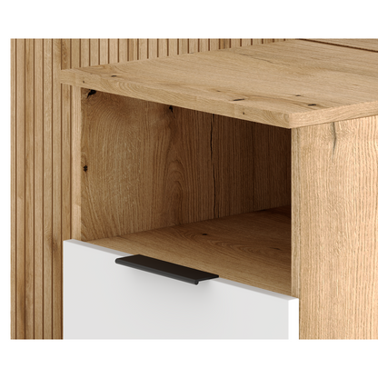 Set pentru hol, stejar evoke/alb, NODRI