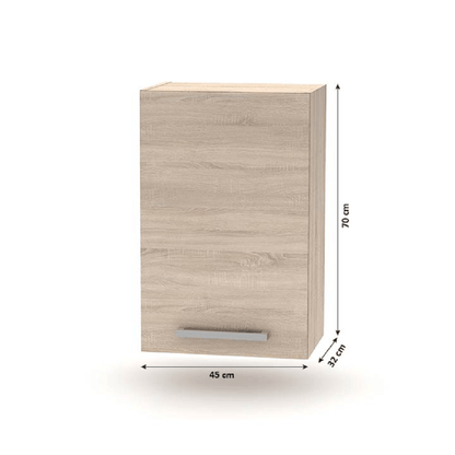 Cabinet superior 45 1DV,  stejar sonoma, NOVA PLUS NOPL-024-OH