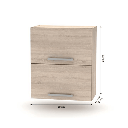Cabinet superior batant 2DV, stejar sonoma, NOVA PLUS NOPL-008-VH