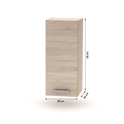 Cabinet superior, stejar sonoma, NOVA PLUS NOPL-002-OH