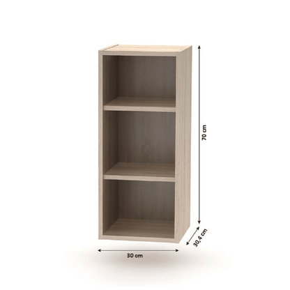 Dulap superior deschis, stejar sonoma, NOVA PLUS NOPL-001-OH