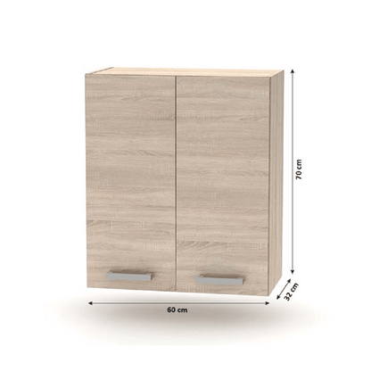 Cabinet superior 2DV, stejar sonoma, NOVA PLUS NOPL-007-OH
