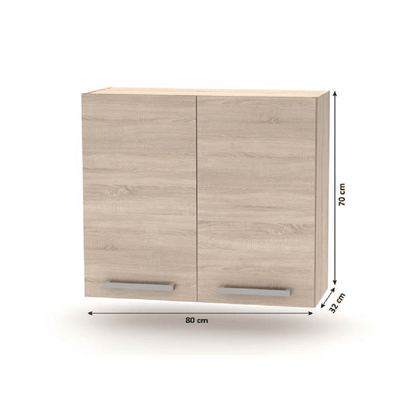 Ansamblu de bucătărie 2,4 m, stejar sonoma, NOVA PLUS