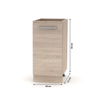 Ansamblu de bucătărie 2,4 m, stejar sonoma, NOVA PLUS