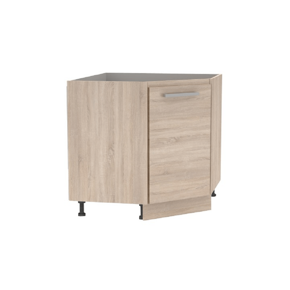 Cabinet inferior de colţ, stejar sonoma, universală, NOVA PLUS NOPL-065-RS