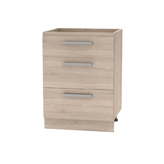 Dulap inferior cu sertare 60, stejar sonoma, NOVA PLUS NOPL-058-0S