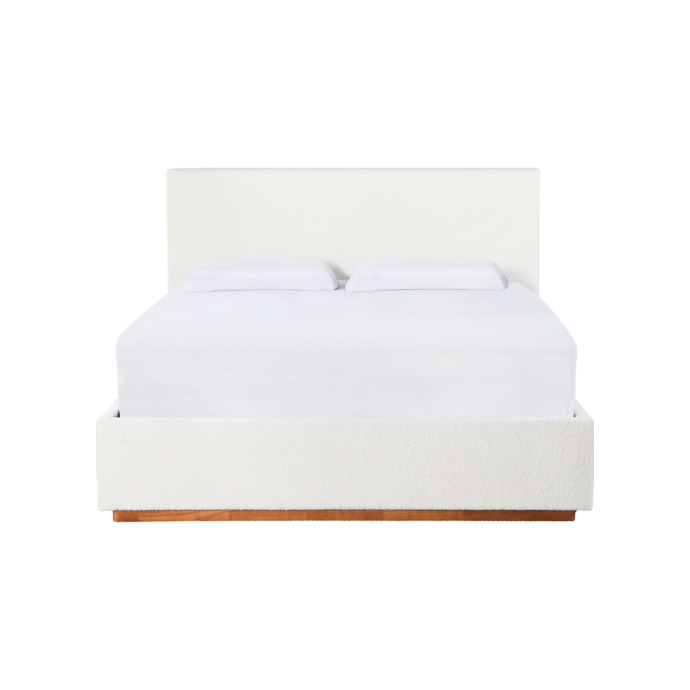 Pat cu somieră si spaţiu de depozitare 160x200, alb, NUVOLA