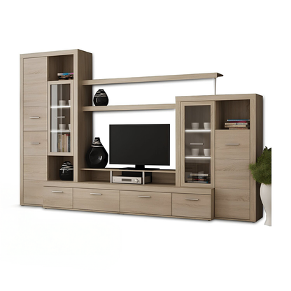 Mobilă de living, stejar sonoma,  ATLANTIS NEW