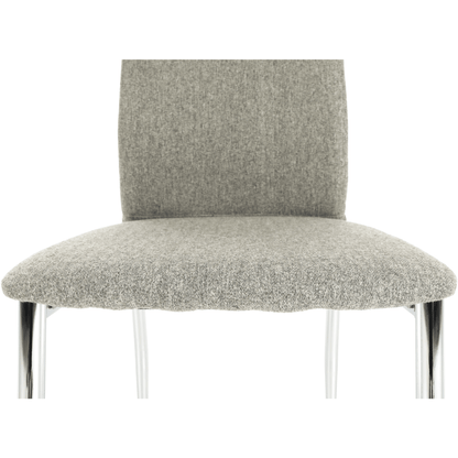 Scaun bucătărie, material textil bej/crom, OLIVA NEW