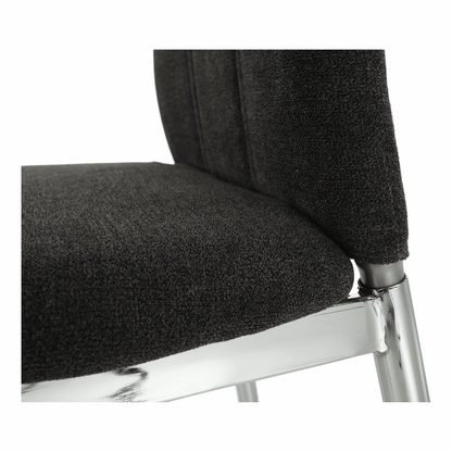 Scaun dining, textil gri maro/crom, OLIVA NEW