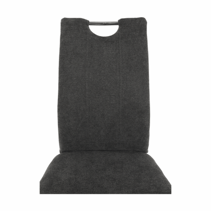 Scaun dining, textil gri maro/crom, OLIVA NEW