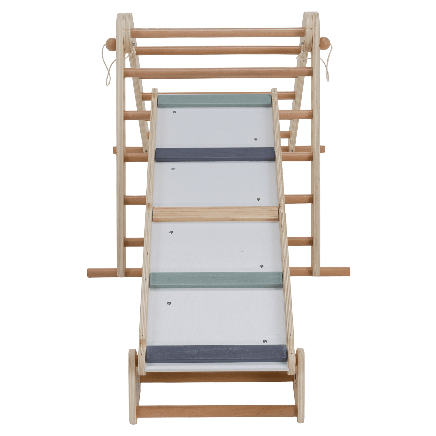 Montessori Triunghiul Pikler 3în1, natural/mix de culori, OPRIN