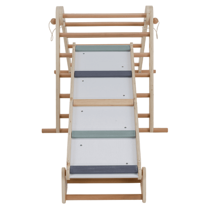 Montessori Triunghiul Pikler 3în1, natural/mix de culori, OPRIN