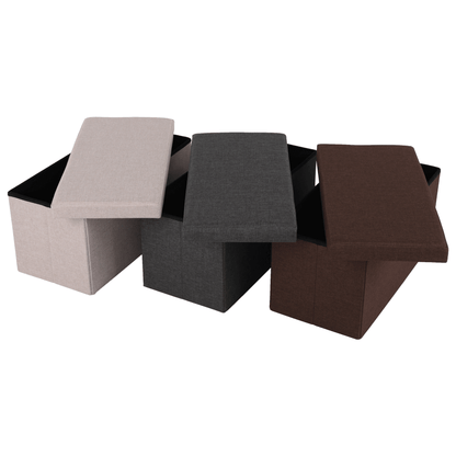 Taburet pliabil, material gri, ORELIA