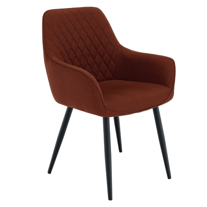 Scaun de design, maro/negru, OSKOR