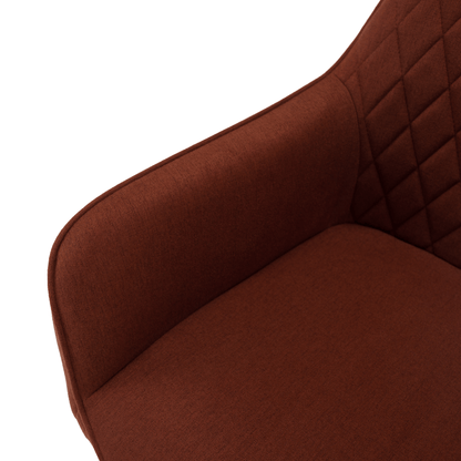 Scaun de design, maro/negru, OSKOR