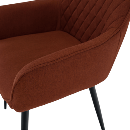 Scaun de design, maro/negru, OSKOR