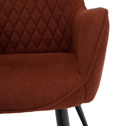 Scaun de design, maro/negru, OSKOR