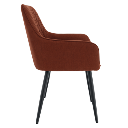 Scaun de design, maro/negru, OSKOR