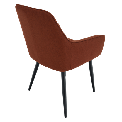 Scaun de design, maro/negru, OSKOR