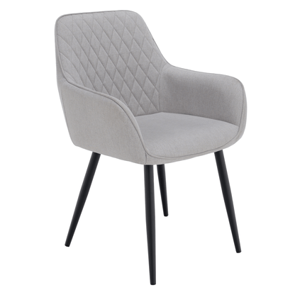 Scaun de design, gri deschis/negru, OSKOR