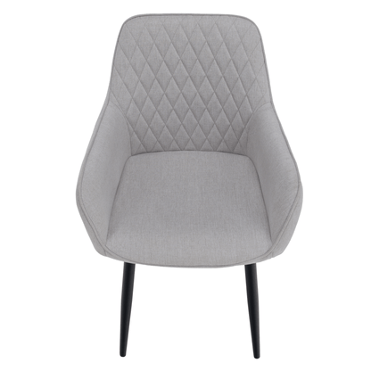 Scaun de design, gri deschis/negru, OSKOR