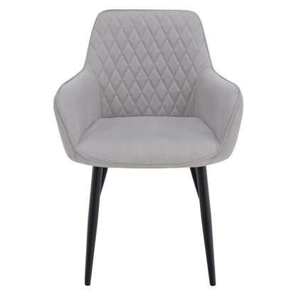 Scaun de design, gri deschis/negru, OSKOR