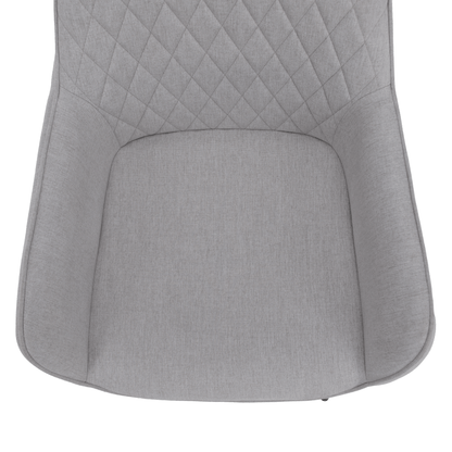 Scaun de design, gri deschis/negru, OSKOR