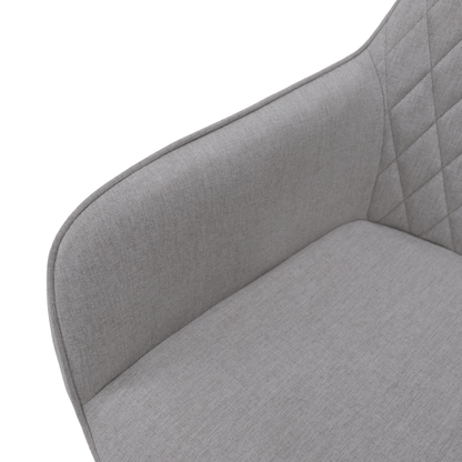 Scaun de design, gri deschis/negru, OSKOR