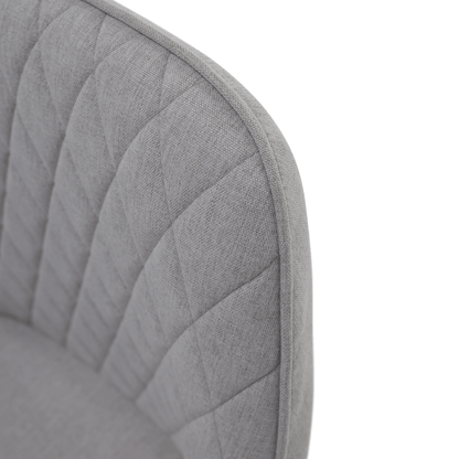 Scaun de design, gri deschis/negru, OSKOR
