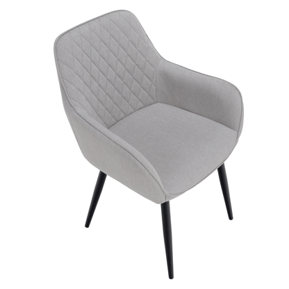 Scaun de design, gri deschis/negru, OSKOR