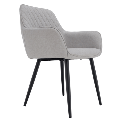 Scaun de design, gri deschis/negru, OSKOR