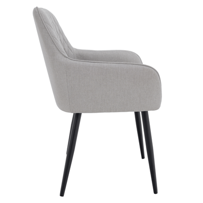 Scaun de design, gri deschis/negru, OSKOR