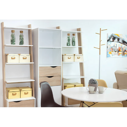 Etajeră cu sertar, stejar sonoma/alb, OSLO 75385