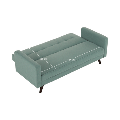 Canapea extensibilă, material verde-mentol, OTISA