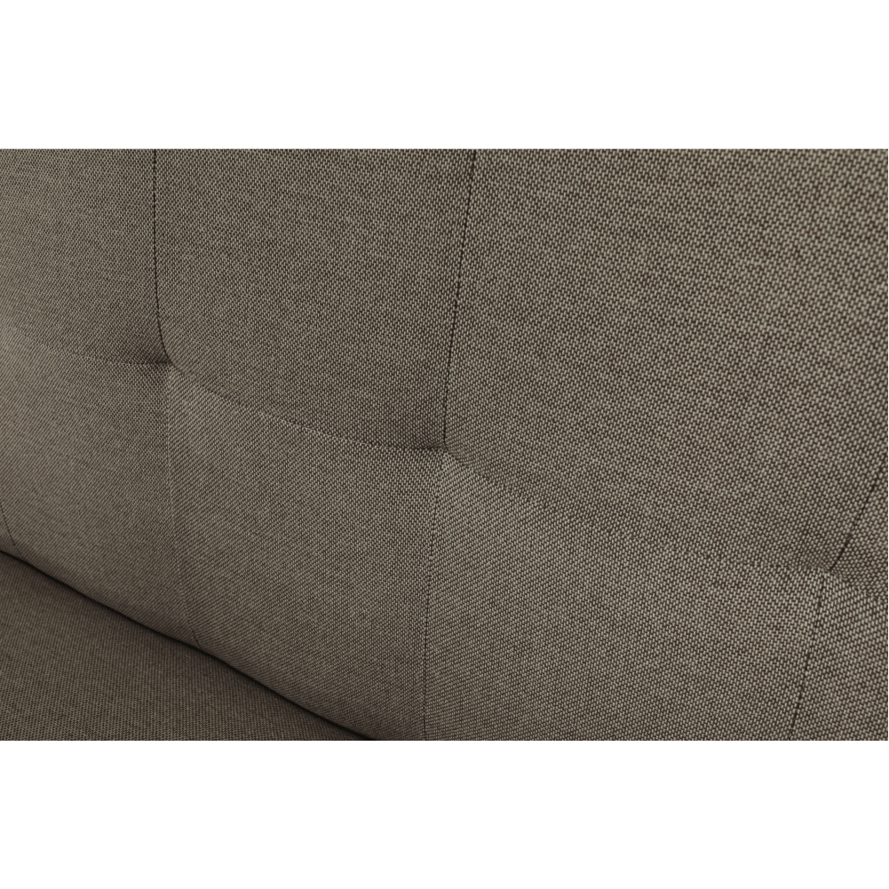 Canapea extensibilă, material gri-maro taupe, OTISA