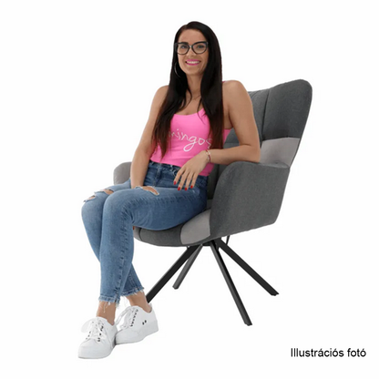 Scaun de design ţesătură bej, KOMODO