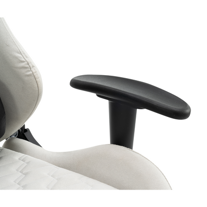 Scaun de birou/gaming, alb/negru, PAPIBAS