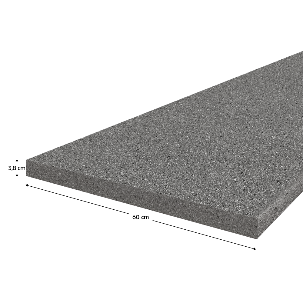 Blat de lucru, grosime 3,8 cm, K203PE, granit antracit