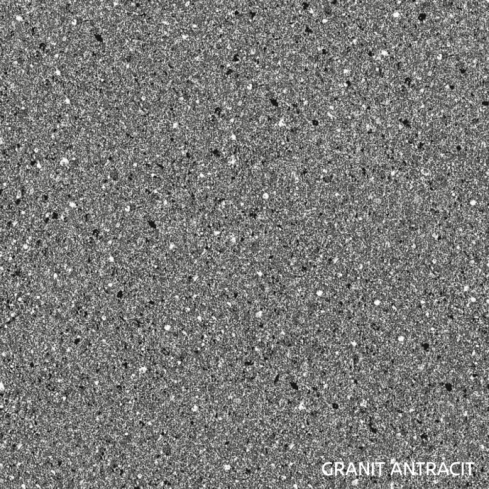 Blat de lucru, grosime 3,8 cm, K203PE, granit antracit
