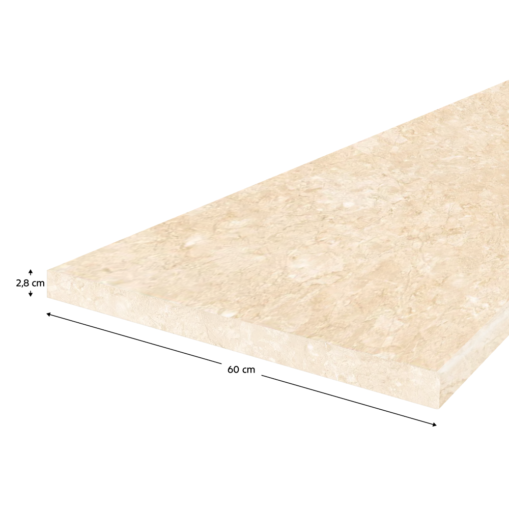 Blat de lucru, grosime 2,8 cm, royal beigemarble